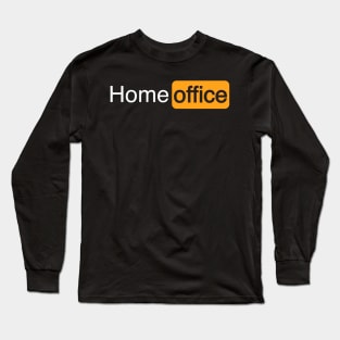 Funny Home Office Logo Design - Work from home Long Sleeve T-Shirt